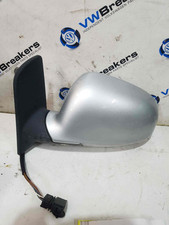 Volkswagen Sharan MK1 2004-2010 Passenger Ns Wing Mirror Silver La7w